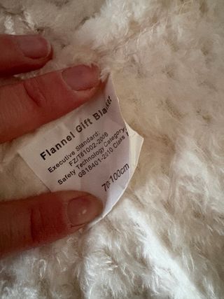 Coperta plaid bianca