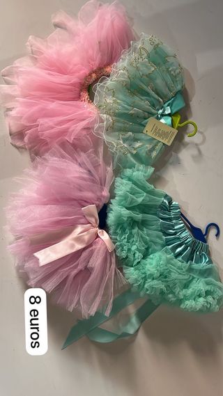 4 faldas tul  niña para sesión de fotos