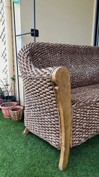 Divano 3 posti in bambù