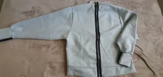 Chaqueta Sudadera Cremallera Gris