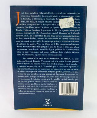 Historia del pensamiento Español, de Seneca a nue