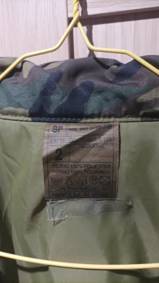 Chaqueta de camuflaje intemperie militar