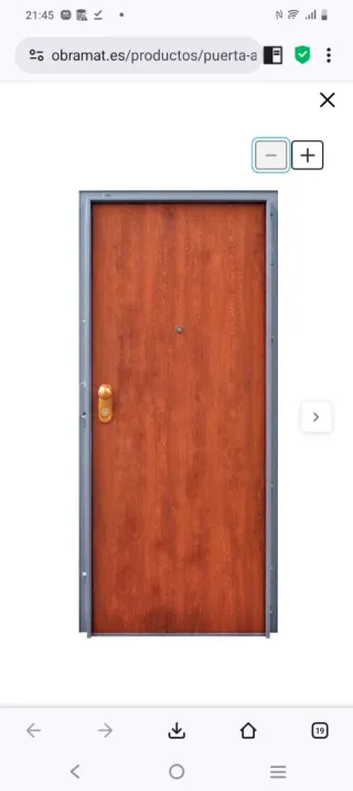 Puerta Acorazada Sapelly y Blanca Derecha