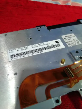 Teclado Lenovo Portátil Negro