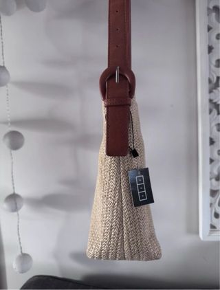 Bolso Misako beige y marrón nuevo