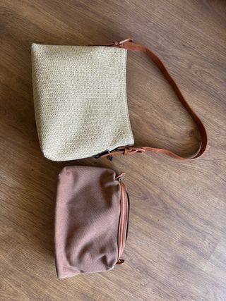 Bolso Misako beige y marrón nuevo