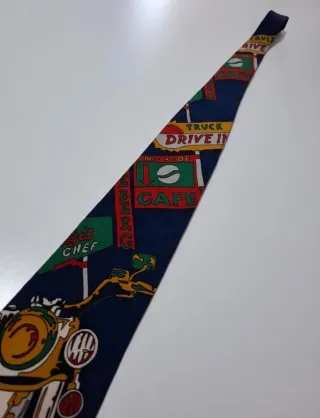 Cravatta Vintage Iceberg Moto Cafe Racer