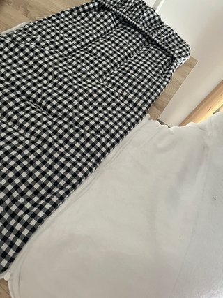 Saco carrito bebé invierno cuadros sin usar