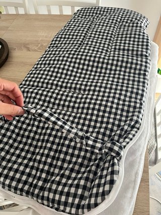 Saco carrito bebé invierno cuadros sin usar