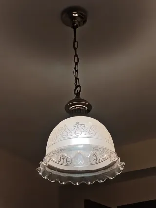 Lámpara de techo vintage Cristal Labrado