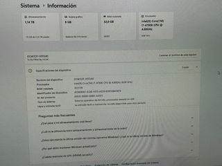 PC i7 4790K 8Gb GRAFICA 32Gb RAM