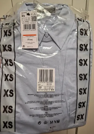 Camisa MNG Azul Talla XS