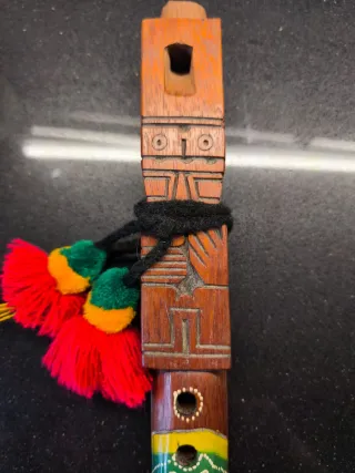 Flauta Andina Artesanal de Madera