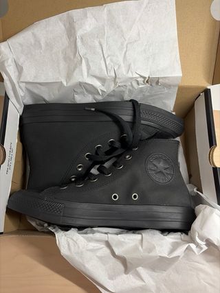 Converse All Star Pelle Nera Taglia 43