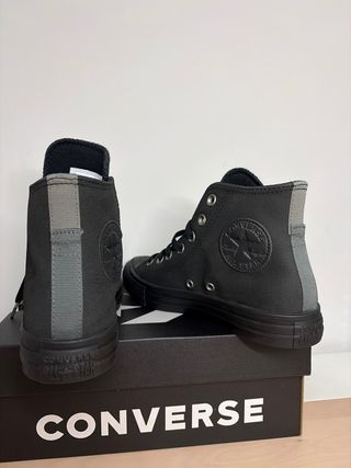 Converse All Star Pelle Nera Taglia 43