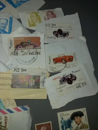Lote Sellos y Monedas Francesas