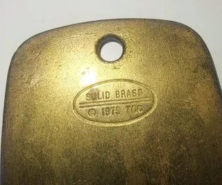 Chapa llavero Rolls Royce 1979 Metal Bronce