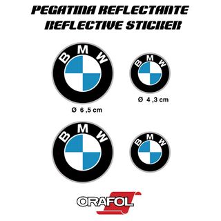 Kit 4 Pegatinas BMW Reflectantes