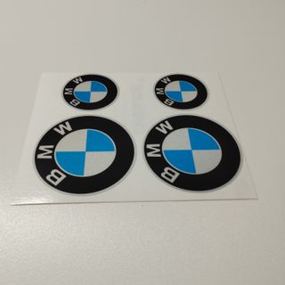 Kit 4 Pegatinas BMW Reflectantes