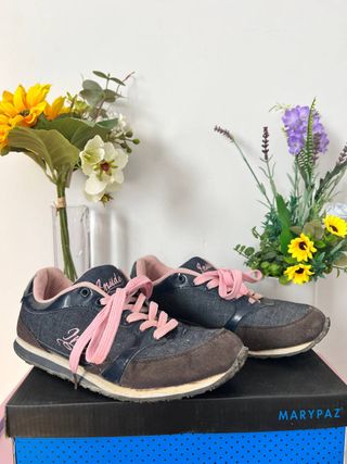 Deportivas Inside Talla 37 Azul y Rosa