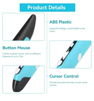 Ratón Lápiz Óptico Inalámbrico (Rojo)