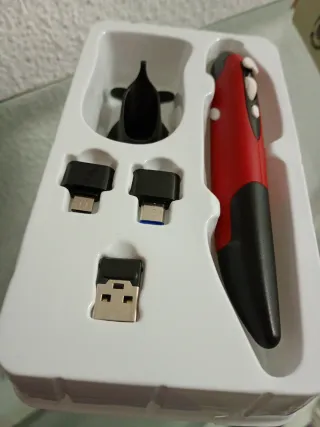 Ratón Lápiz Óptico Inalámbrico (Rojo)