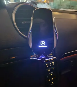 Cargador Inalámbrico Teléfono Mercedes-Benz c Luz
