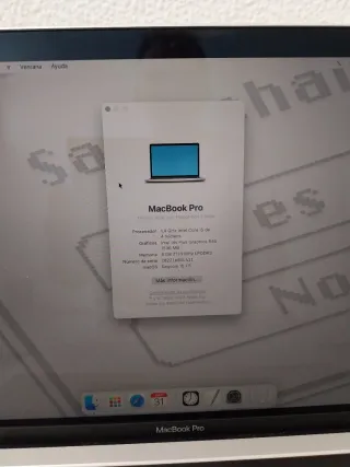 MacBook Pro Inter Core i5 Plata