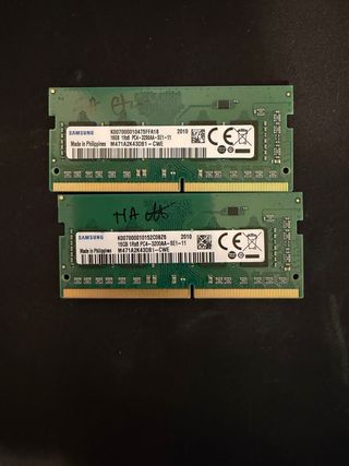 Pack 32Gb ram ddr4 3200Mhz Sodimm