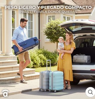 Cuna de viaje portátil multicolor