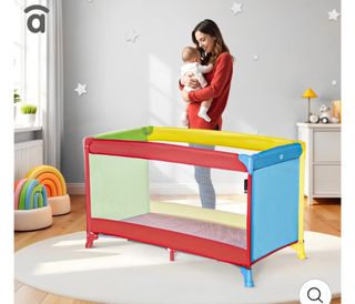 Cuna de viaje portátil multicolor