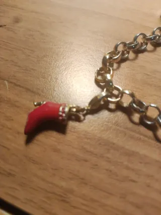 Bracciale con ciondoli  coccinella, dolce, scarpa