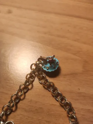 Bracciale con ciondoli  coccinella, dolce, scarpa