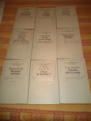 Libros colección Literatura Cotemporánea Seix Barr