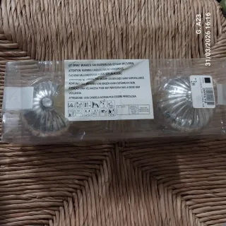 2 Portavelas de cristal