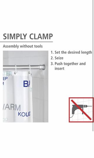 Barra Cortina Baño Telescópica 70-115cm