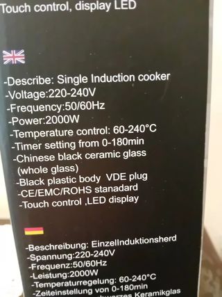 Piastra ad induzione De Maison 2000W