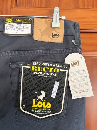 Lois Jeans Recto Vintage Negro - Talla 44
