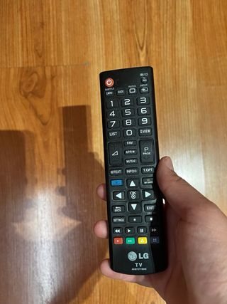 LG TV Negra con Mando y Cargador