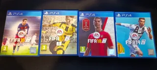 Lote 4 Vídeojuegos FIFA PS4