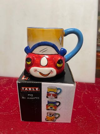 Tazza ceramica decorata auto
