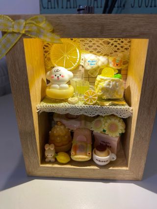 Marco Decorativo con Figuras y luces, hecho a mano