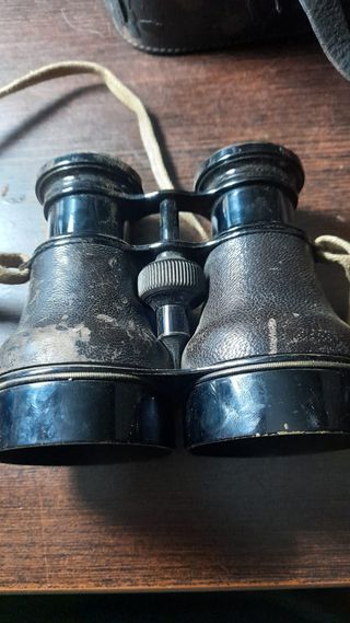 Prismáticos Franceses Antiguos con Estuche cuero