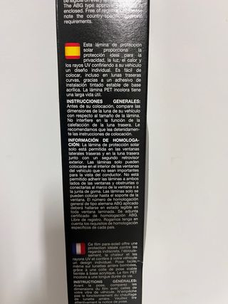 Lámina Solar Coche 76x300 cm