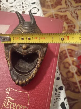 Posacenere Demone Bronzo Vintage