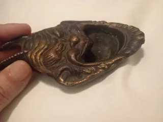 Posacenere Demone Bronzo Vintage