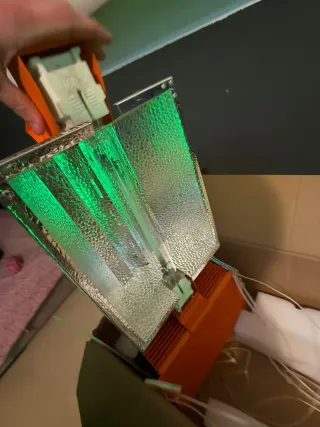 Foco Indoor Naranja/Plateado 1000w regulable 1150w