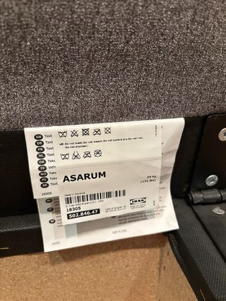 Sofá cama Ikea ASARUM gris