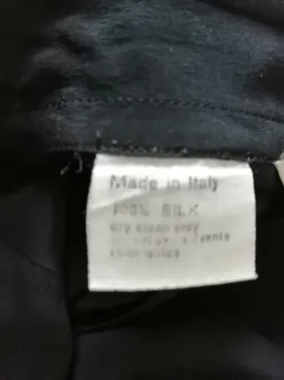 Camicia uomo nera 100% seta