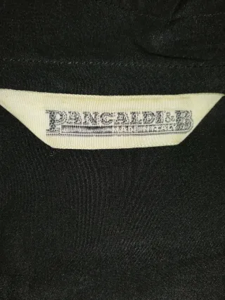 Camicia uomo nera 100% seta